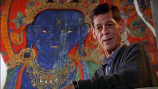 
Rodolfo Lujan and restored Akshobya Dhyani Buddha painting at Thubchen gompa in Lo Monthang - Lost Treasures Of Tibet (Mustang) DVD
